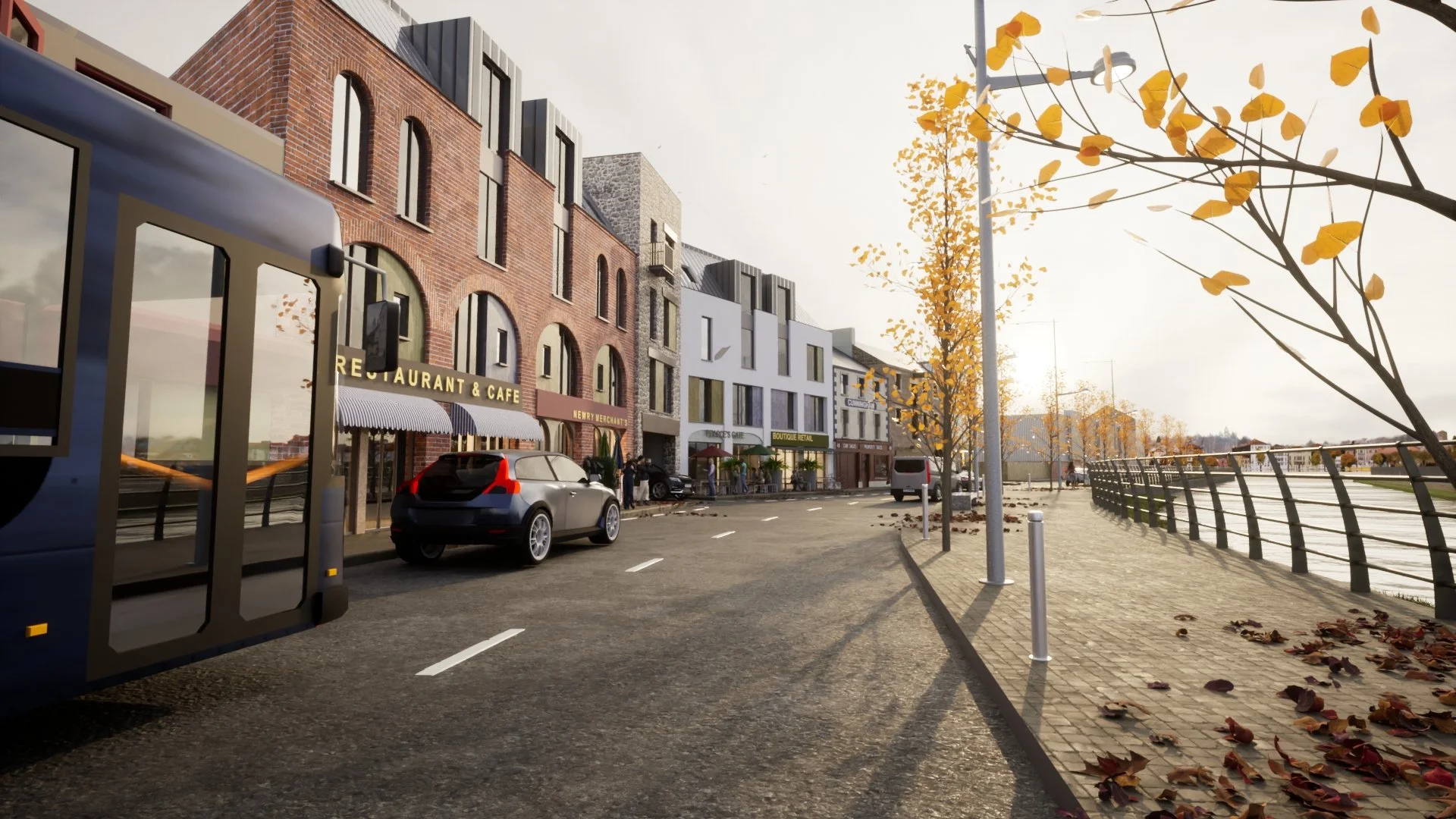 Commercial mixed-use development render