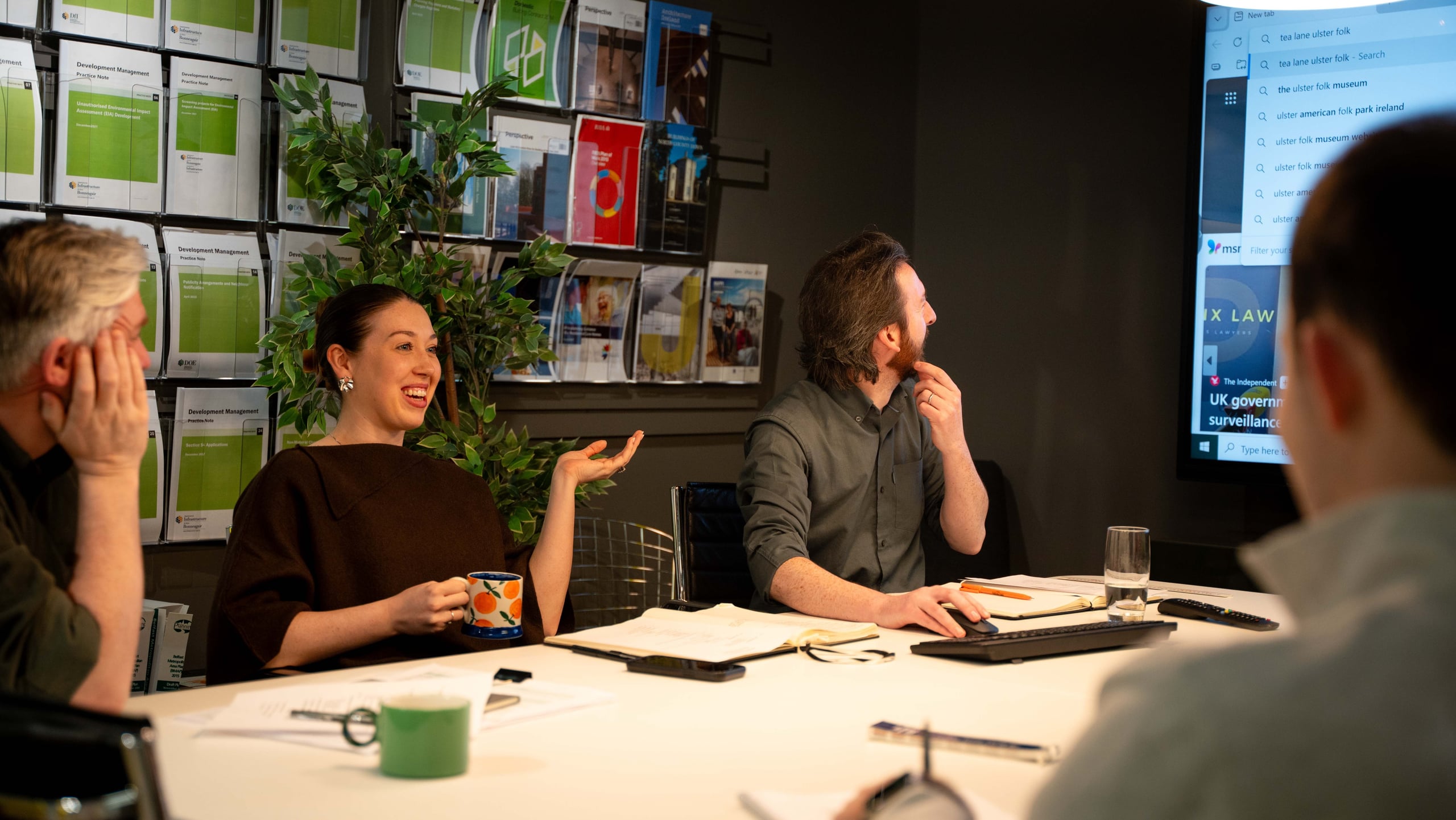Studio Rogers Belfast team meeting